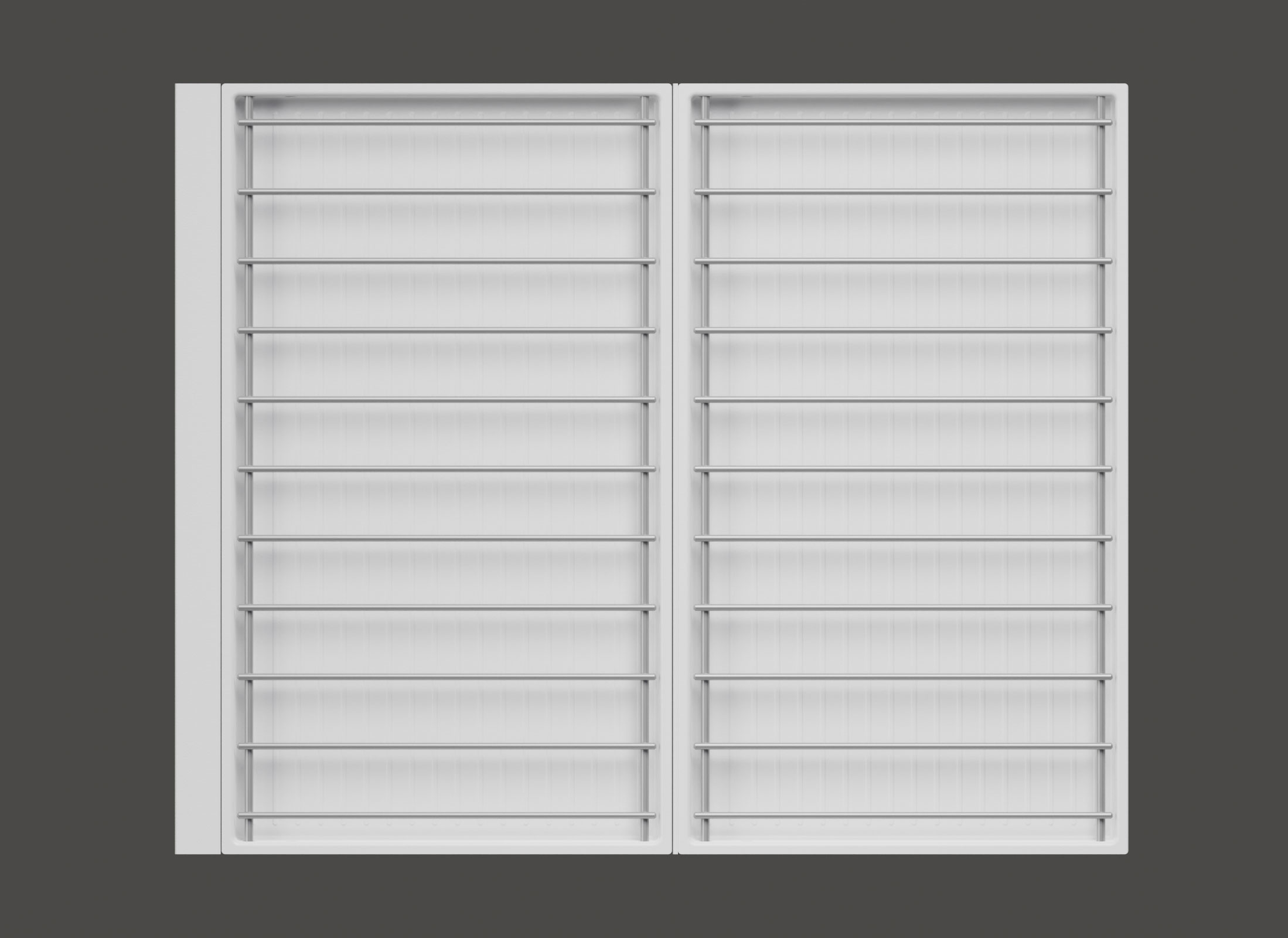 Сушка выдвижная Ф44 Дайнинг Агент 600 мм крепление к фасаду цвет ТИТАН цвет дна Белый Kessebohmer | официальный магазин